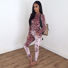Velvet Bodycon Jumpsuit Romper Winter Autumn Fitness Party Women Jumpsuits 2016 Casual Fashion Overalls Combinaison Femme