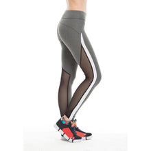 Women Compression Sports Yoga Pants  Fitness Sport Leggings Sexy Mesh Patchwork High Waist Slim Yoga Pants #E0