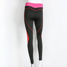 2017 Hot New Design Sexy Yoga Pants Black Red Stitching Women Yoga Pants High Elastic Fitness Sport Leggings Slim Running Tights