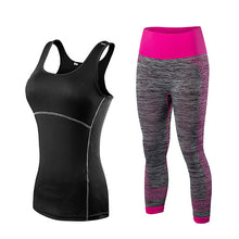 Yuerlian Quick Dry sportswear Gym Leggings Female T-shirt Costume Fitness Tights Sport Suit Green Top Yoga Set Women's Tracksuit