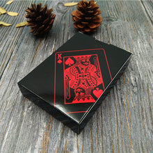 54pcs Waterproof Black Plastic Playing Cards Collection Black Diamond Poker Cards Creative Gift Standard Playing Cards