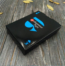 54pcs Waterproof Black Plastic Playing Cards Collection Black Diamond Poker Cards Creative Gift Standard Playing Cards