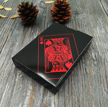 54pcs Waterproof Black Plastic Playing Cards Collection Black Diamond Poker Cards Creative Gift Standard Playing Cards
