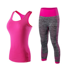 Yuerlian Quick Dry sportswear Gym Leggings Female T-shirt Costume Fitness Tights Sport Suit Green Top Yoga Set Women's Tracksuit