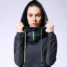 Women Outdoor Sport Loose Jackets Yoga Fitness Long Sleeve Running Cool Hoodies Spring Autumn Shirt Breathable Hooded Sweater