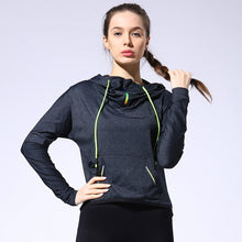 Women Outdoor Sport Loose Jackets Yoga Fitness Long Sleeve Running Cool Hoodies Spring Autumn Shirt Breathable Hooded Sweater
