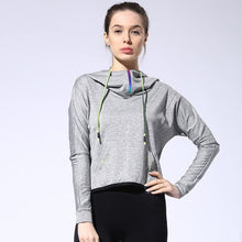 Women Outdoor Sport Loose Jackets Yoga Fitness Long Sleeve Running Cool Hoodies Spring Autumn Shirt Breathable Hooded Sweater