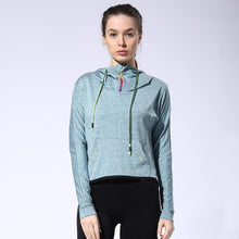 Women Outdoor Sport Loose Jackets Yoga Fitness Long Sleeve Running Cool Hoodies Spring Autumn Shirt Breathable Hooded Sweater