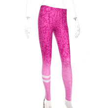 Gradient Printed Women Fitness Leggings High Waist Elastic Skinny Workout Clothes For Women Legging Pants Sporting Leggins