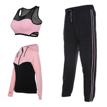 Vansydical Women Running Suits Tracksuit Women 4pcs Gym Clothing Woman Sports Suits Yoga Legging Sport Bra Fitness Tights Female