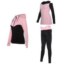 Vansydical Women Running Suits Tracksuit Women 4pcs Gym Clothing Woman Sports Suits Yoga Legging Sport Bra Fitness Tights Female