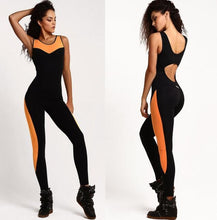 DANENJOY Women Yoga Jumpsuit Black Backless Sportwear Combinaison Fitness Running Gymnastics Clothing Bodysuit Sport Sets 2018