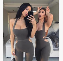 2018 New Style Women Sexy Backless One-piece Sportswear Yoga Sets Leggings Gym Fitness Clothing Suit for Woman Running Jumpsuits