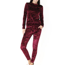 Autumn Winter Women Tracksuit Velvet Hoodies + Pants 2 PCS Sport Sets Female Velour Fitness Set Traning Exercise Gym Women Suits