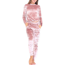 Autumn Winter Women Tracksuit Velvet Hoodies + Pants 2 PCS Sport Sets Female Velour Fitness Set Traning Exercise Gym Women Suits